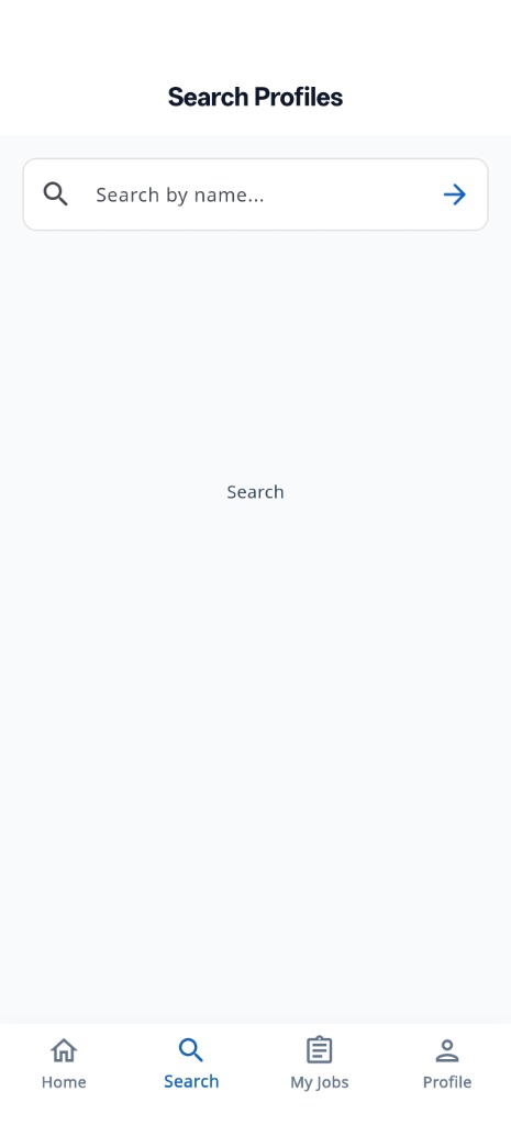 Kaamkaaz Search Profiles Screen